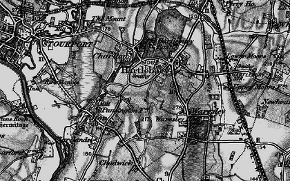 Old map of Hartlebury in 1898