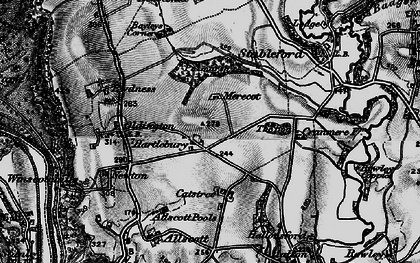 Old map of Hartlebury in 1899
