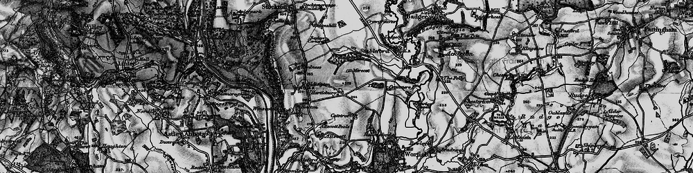 Old map of Hartlebury in 1899