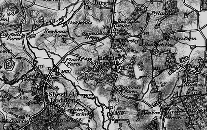 Old map of Hartley Wespall in 1895