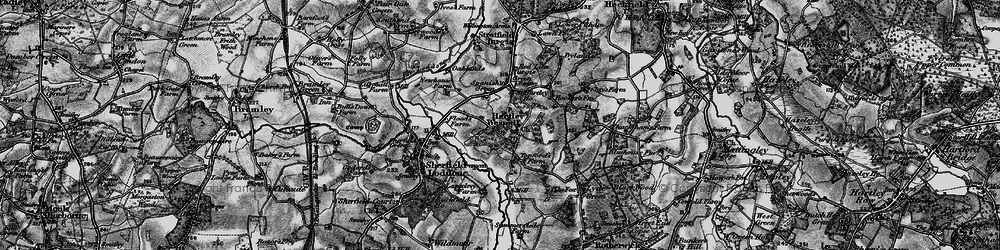 Old map of Hartley Wespall in 1895