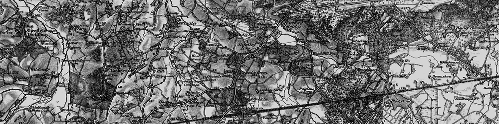 Old map of Winchfield Ho in 1895