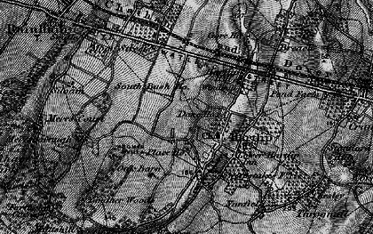 Old map of Hartlip in 1895