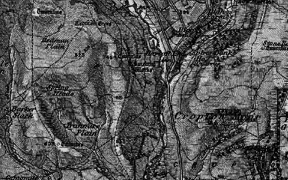 Old map of Abraham's Hut (Cairn) in 1898