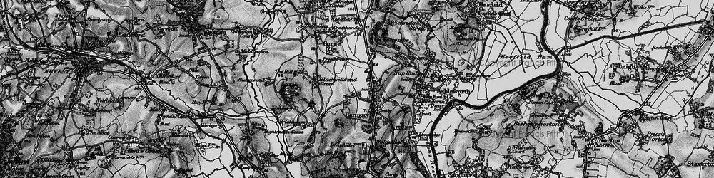 Old map of Hartpury in 1896