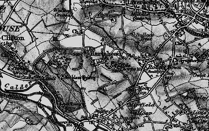 Old map of Hartshead in 1896