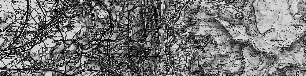 Old map of Hartshead Green in 1896