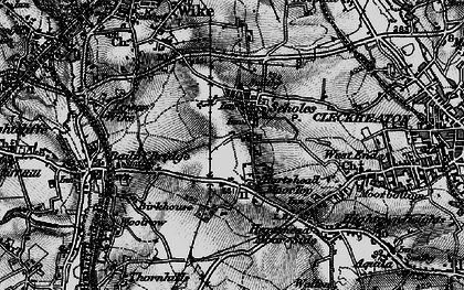 Old map of Hartshead Moor Top in 1896
