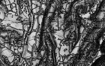 Old map of Harvel in 1895