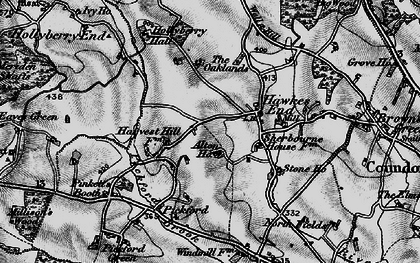 Old map of Harvest Hill in 1899