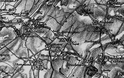 Old map of Harvington in 1899