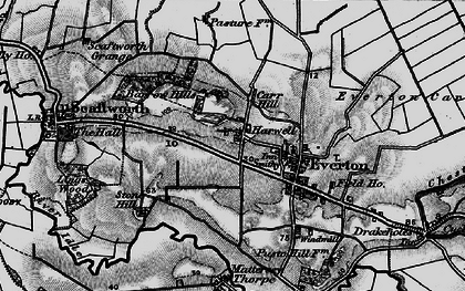 Old map of Harwell in 1895