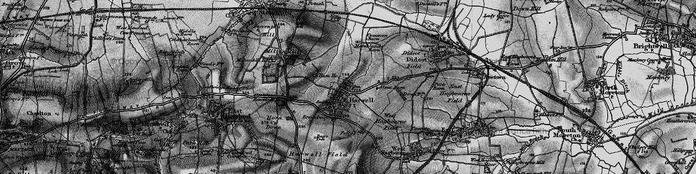 Old map of Harwell in 1895