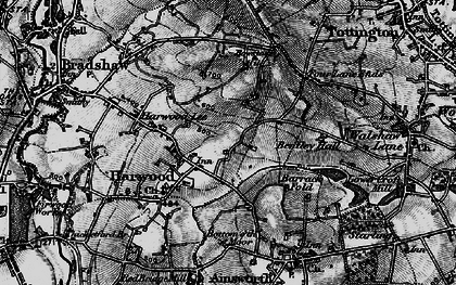 Old map of Harwood in 1896