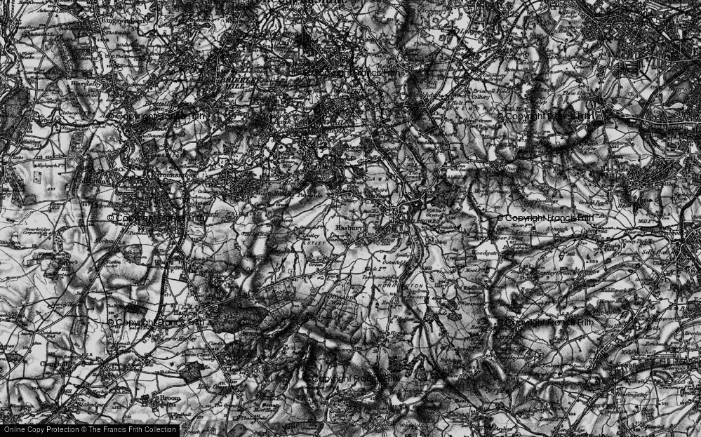 Old Map of Hasbury, 1899 in 1899