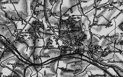Old map of Haseley in 1898