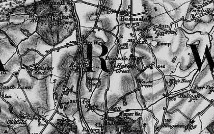 Old map of Haseley Green in 1898