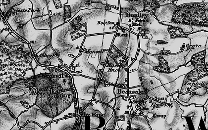 Old map of Haseley Knob in 1898