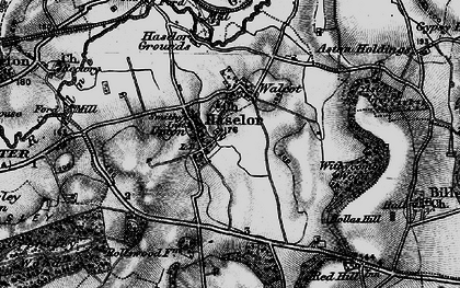 Old map of Haselor in 1898