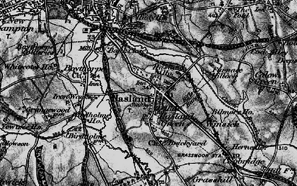 Old map of Hasland in 1896