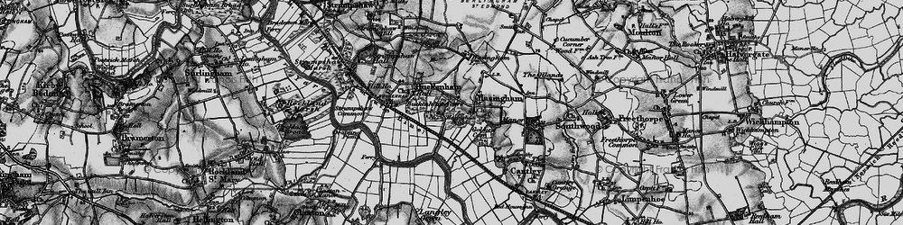 Old map of Hassingham in 1898