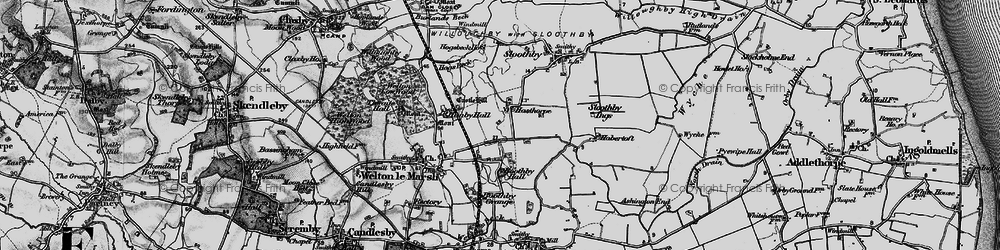 Old map of Boothby Grange in 1899