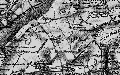 Old map of Hasting Hill in 1898