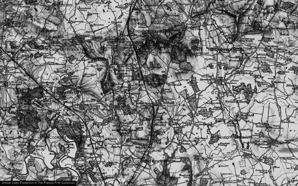 Old Map of Historic Map covering Plex in 1899
