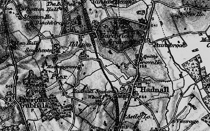 Old map of Haston in 1899