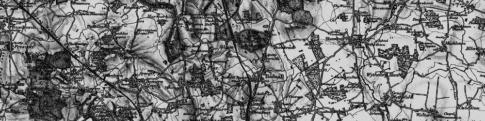 Old map of Haston in 1899