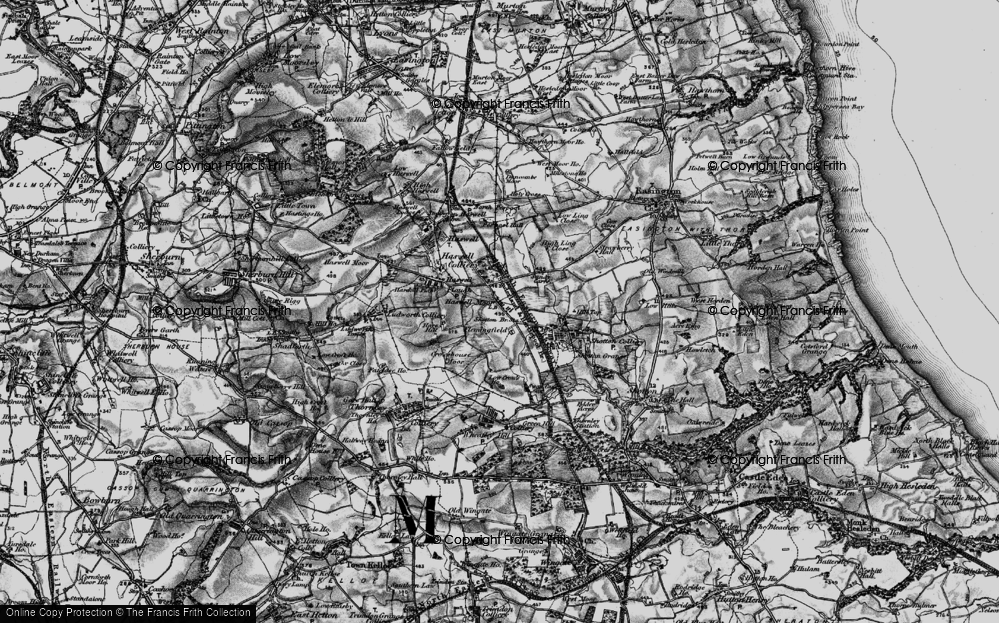 Old Map of Haswell Moor, 1898 in 1898