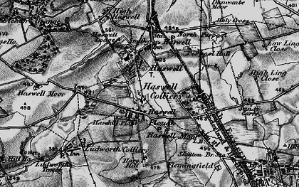 Old map of Haswell Plough in 1898