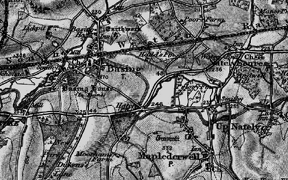 Old map of River Loddon in 1895