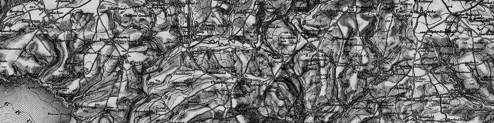 Old map of Hatch in 1897