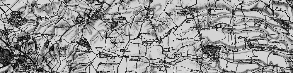 Old map of Hatch End in 1898