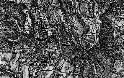 Old map of Hatch Farm Hill in 1895