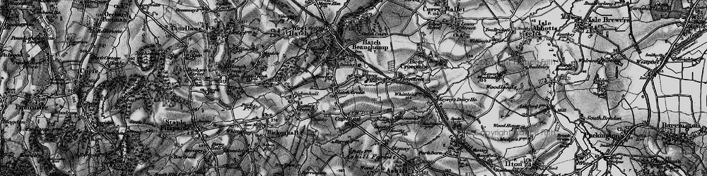 Old map of Hatch Green in 1898