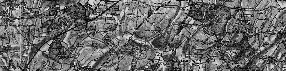 Old map of Hatch Warren in 1895