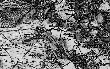 Old map of Hatchet Gate in 1895