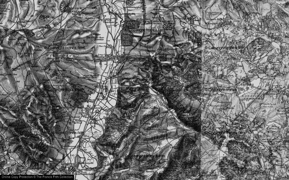 Old Map of Hatchet Green, 1895 in 1895