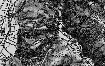 Old map of Hatchet Green in 1895