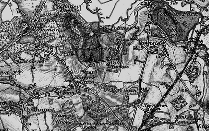 Old map of Hatchford in 1896