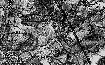 Old map of Beesonend Ho in 1896