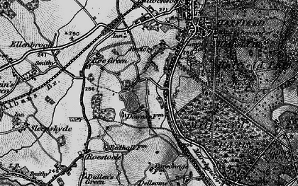 Old map of Hatfield in 1896