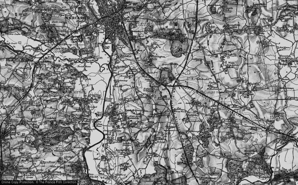 Old Map of Hatfield, 1898 in 1898