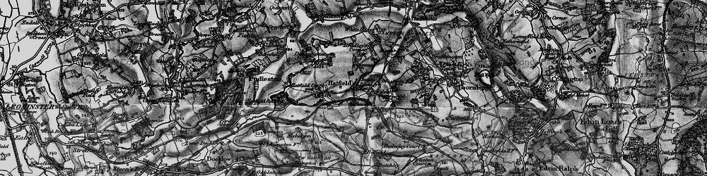 Old map of Hatfield in 1899