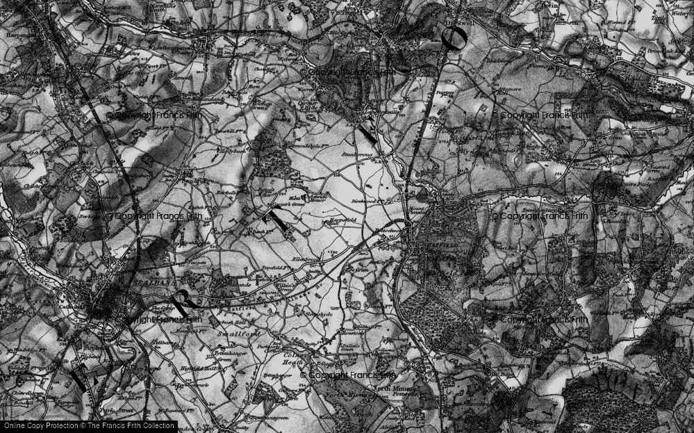 Old Map of Hatfield Garden Village, 1896 in 1896