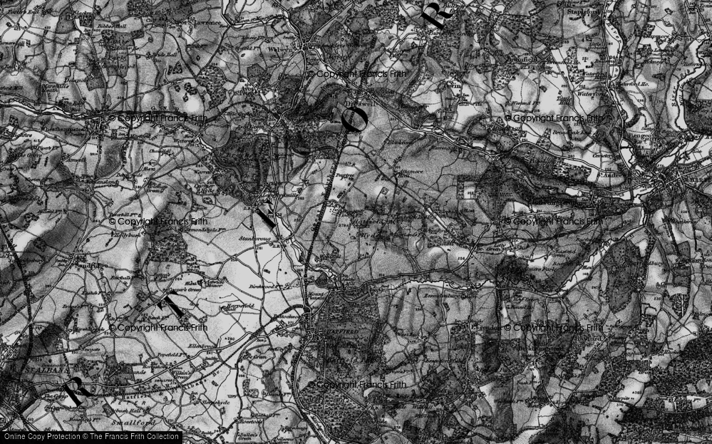 Old Map of Hatfield Hyde, 1896 in 1896