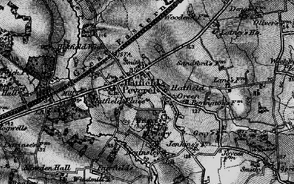 Old map of Hatfield Peverel in 1896