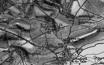 Old map of Hatford in 1895